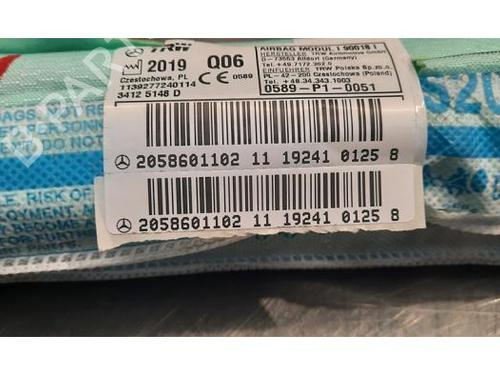 Right curtain airbag MERCEDES-BENZ B-CLASS Sports Tourer (W246, W242) Electric Drive / B 250 e (242.890) | BP23636471C12 