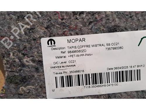 Luggage compartment floor CITROËN C3 IV (CC_, CB_) ë-C3 (CBZYAZ) | BP31162262I33