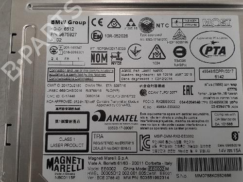 Radio BMW 1 (F20) 116 i | BP15016118E6 