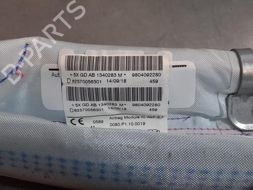 Right curtain airbag PEUGEOT 208 I (CA_, CC_) 1.2 VTI 82 | BP23627104C12 