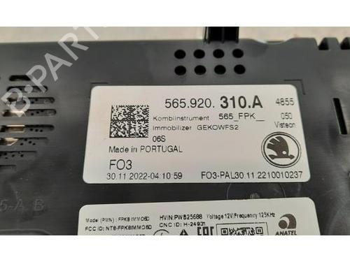 Instrument cluster SKODA KAROQ (NU7, ND7) 1.5 TSI | BP15236524C47 