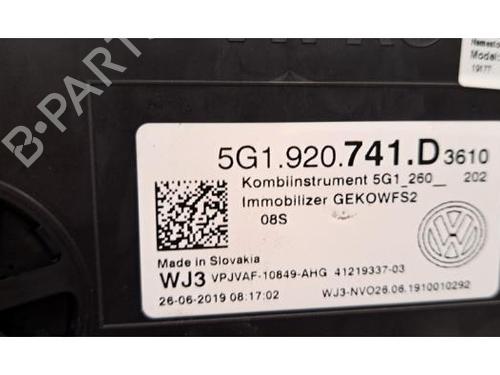 Instrument cluster VW GOLF VII (5G1, BQ1, BE1, BE2) 2.0 TDI | BP30766551C47