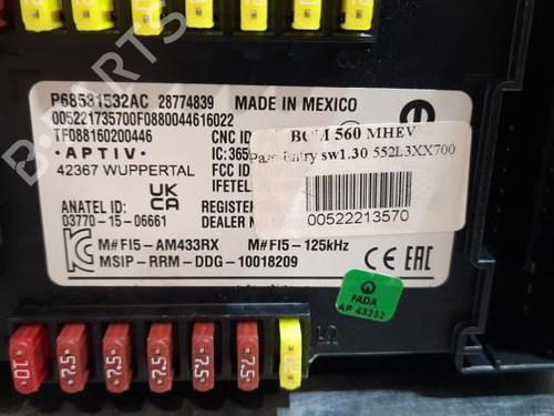 Fuse box JEEP COMPASS (MP, M6, MV, M7) 1.3 Hybrid 4x4 | BP39909230E1 - Image 5
