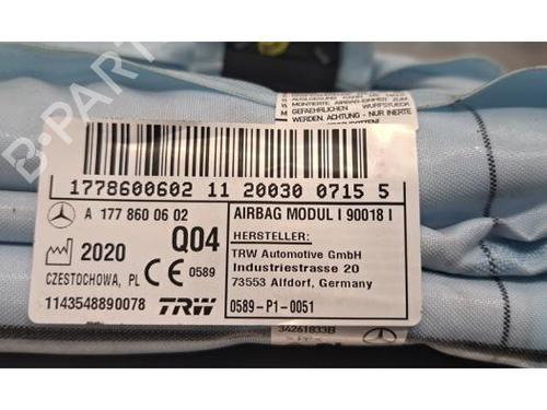 Right curtain airbag MERCEDES-BENZ A-CLASS Saloon (V177) A 200 (177.187) | BP31655767C12