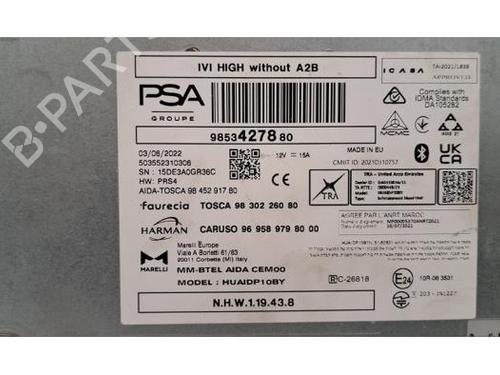 Radio PEUGEOT 308 III (FB_, FH_, FP_, F3_, FM_) PureTech 130 (FPHNSL, FPHNST) | BP25777974E6 