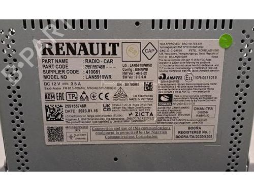 Display DACIA DUSTER (HM_) 1.5 dCi 115 4x4 (HMAD) | BP30381744C48