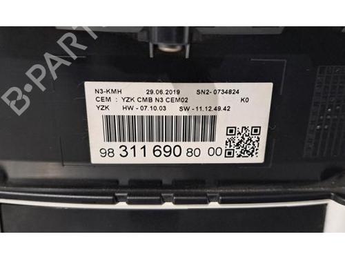 Instrument cluster PEUGEOT EXPERT Van (V_) 2.0 BlueHDi 120 | BP31029568C47 