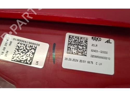 Left taillight HYUNDAI i20 III (BC3, BI3) 1.0 T-GDI | BP31655839C34