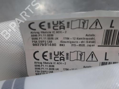 Venstre gardin kollisjonspute PEUGEOT 208 II (UB_, UP_, UW_, UJ_) 1.2 PureTech 100 | BP24185158C11 