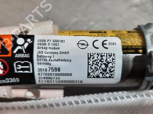 Right curtain airbag OPEL ASTRA K (B16) 1.0 Turbo (68) | BP23636778C12 