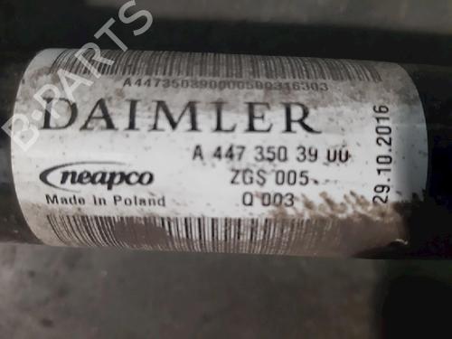 Left rear driveshaft MERCEDES-BENZ VITO Mixto (Double Cabin) (W447) 116 CDI 4-matic (447.701, 447.703, 447.705) | BP10891926M40 