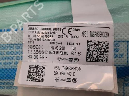 Right curtain airbag VW GOLF VII Variant (BA5, BV5) 1.6 TDI | BP23602053C12 