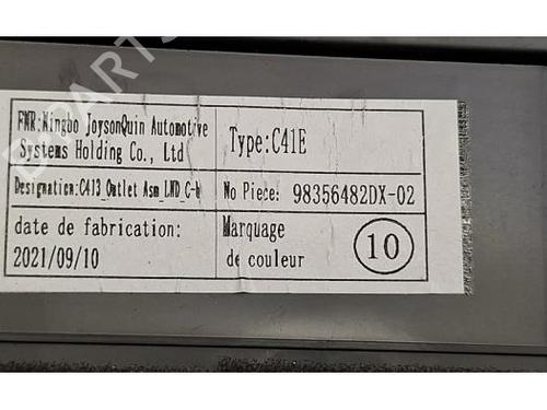 Luftventil CITROËN C4 III (BA_, BB_, BC_) 1.5 BlueHDi 130 (BBYHZB) | BP39011487I21 - Image 5
