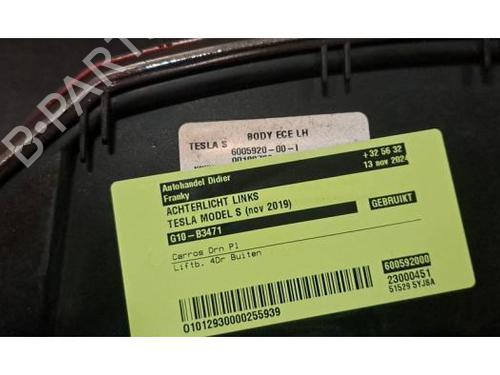 Left taillight TESLA MODEL S (5YJS) 100D AWD | BP23628072C34 