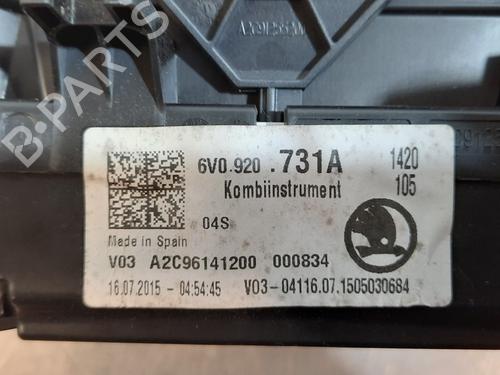 Instrument cluster SKODA FABIA III Estate (NJ5) 1.4 TDI | BP15790600C47 