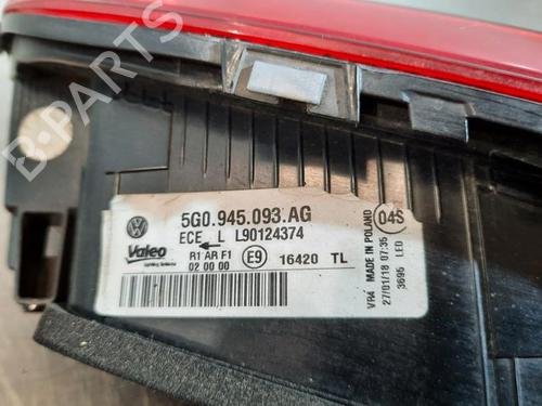 Left taillight VW GOLF VII (5G1, BQ1, BE1, BE2) 2.0 TDI | BP23607301C34 