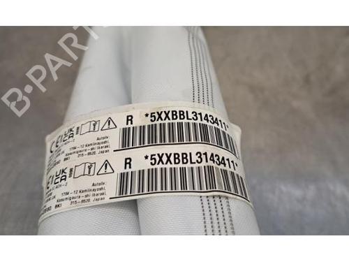 Right curtain airbag PEUGEOT 308 SW III (FC_, FJ_, FR_, F4_, FN_) BlueHDi 130 (FCYHZL, FCYHZT) | BP24360993C12 