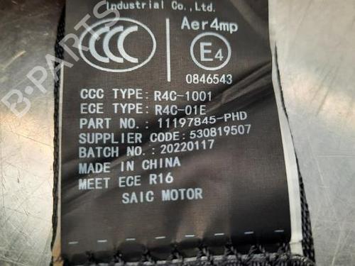 Venstre bak beltestrammer MG MG 4 (EH32) EV XPOWER All-wheel Drive | BP23615904C89 