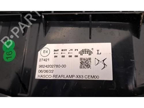 Left taillight DS DS 9 (X2_) 1.6 PureTech 225 (X25GGR) | BP30663232C34