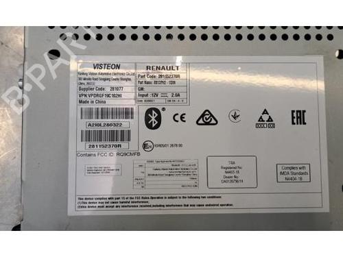 Radio RENAULT TRAFIC III Van (FG_) 2.0 dCi 120 (FGMN) | BP37689629E6 - Image 3