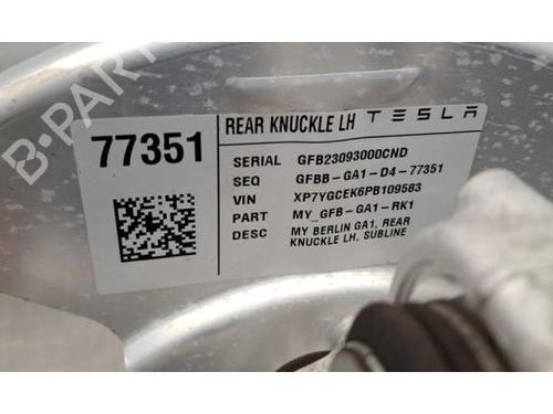 Left rear steering knuckle TESLA MODEL Y (5YJY) Long Range All-wheel Drive | BP30714325M27 