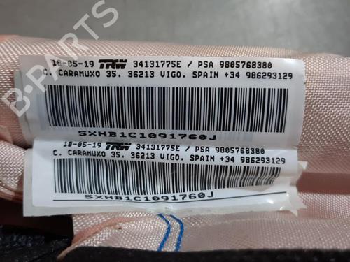 Right curtain airbag PEUGEOT 308 SW II (LC_, LJ_, LR_, LX_, L4_) 1.6 HDi 92 | BP19649725C12 
