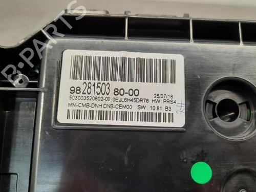 Instrument cluster PEUGEOT 3008 II SUV (MC_, MR_, MJ_, M4_) 1.5 BlueHDi 130 | BP23596990C47 