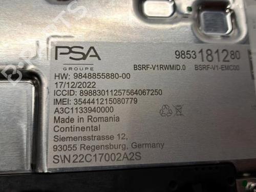 Antenna/Base PEUGEOT 308 III (FB_, FH_, FP_, F3_, FM_) PureTech 130 (FPHNSL, FPHNST) | BP23629479C140 
