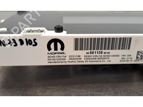 Instrument cluster CITROËN JUMPY III Van (V_) 1.6 BlueHDi 95 | BP30501304C47 