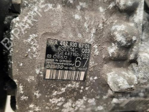 AC compressor MERCEDES-BENZ VITO Van (W447) 111 CDI (447.601, 447.603, 447.605) | BP23606613M34 