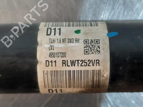 Right front driveshaft KIA SPORTAGE IV (QL, QLE) 1.6 GDI | BP15790526M39 