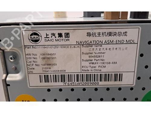 Display MG MG ZS SUV (AZS1) EV | BP31154712C48