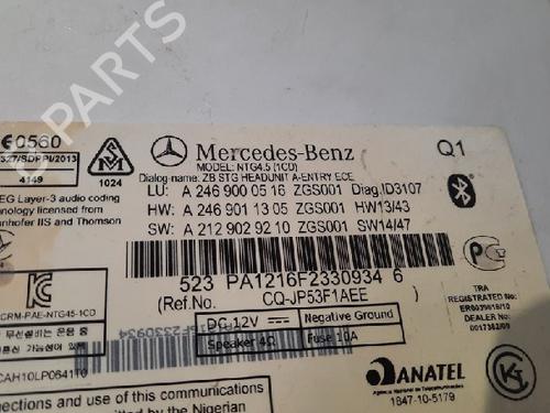 Radio MERCEDES-BENZ CLA Coupe (C117) CLA 180 (117.342) | BP10885991E6 