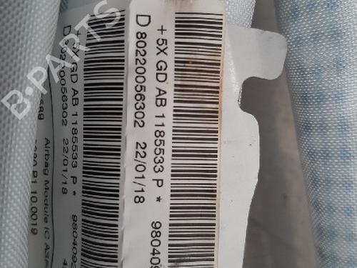 Right curtain airbag PEUGEOT 208 I (CA_, CC_) 1.2 VTI 82 | BP10873006C12