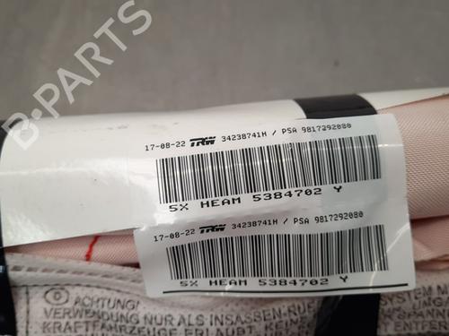 Right curtain airbag PEUGEOT RIFTER 1.2 PureTech 110 | BP15293676C12 