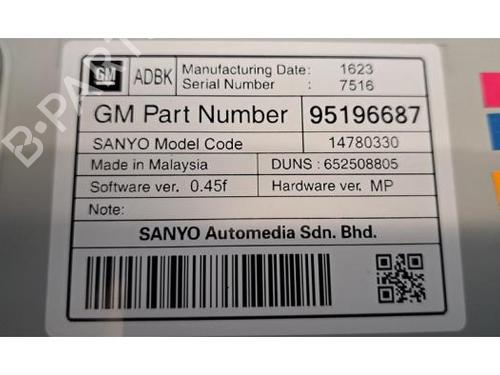 Multifunctionele display OPEL CASCADA (W13) 2.0 CDTI (67) | BP29524090C48 