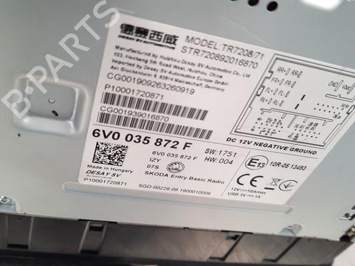 Radio SKODA FABIA III (NJ3) 1.0 | BP15026765E6 