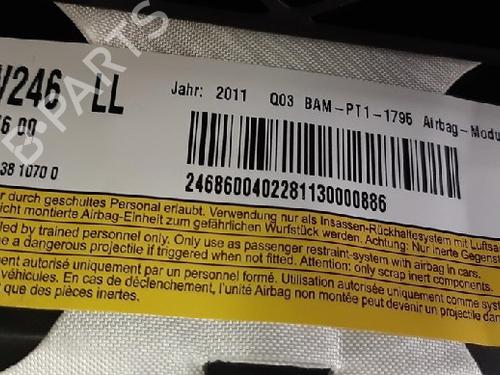 Airbag Kit MERCEDES-BENZ B-CLASS Sports Tourer (W246, W242) B 180 CDI (246.200) | BP10872287C86 