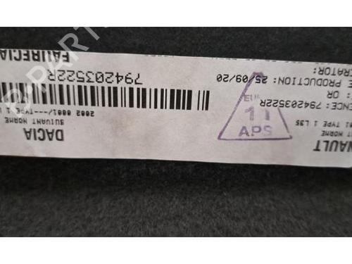 Rear parcel shelf DACIA DUSTER (HM_) 1.3 TCe 130 (HMMF) | BP30163740C85 