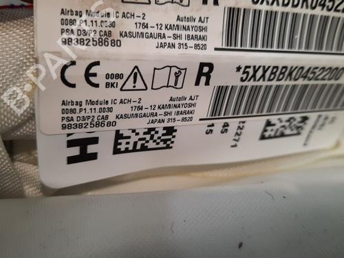 Right curtain airbag PEUGEOT 2008 II (UD_, US_, UY_, UJ_, UR_, UC_) 1.2 PureTech 100 (USHNK) | BP15034150C12 