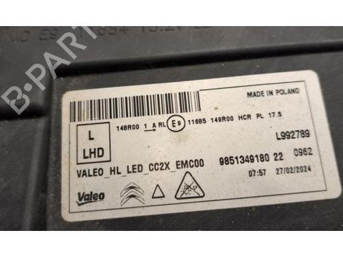 Left headlight CITROËN C3 IV (CC_, CB_) 1.2 PureTech 100 (CCHPV4) | BP37674600C28 - Image 6