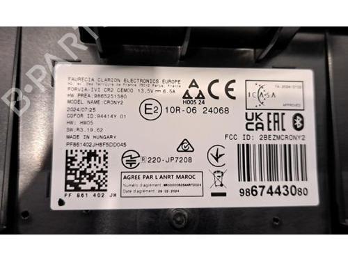 Display monitor CITROËN C3 IV (CC_, CB_) ë-C3 (CBZYAZ) | BP32431333C48