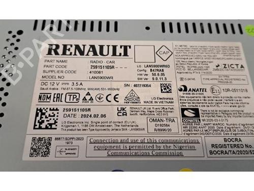 Display monitor DACIA DUSTER (HM_) 1.3 TCe 150 (HMM3) | BP30053904C48 