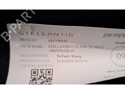 Rear parcel shelf CITROËN C3 IV (CC_, CB_) ë-C3 (CBZYAZ) | BP31029364C85