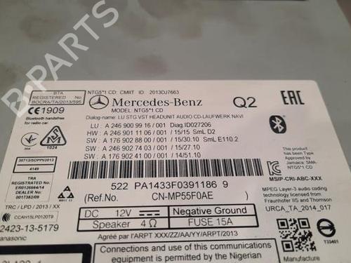 Radio MERCEDES-BENZ CLA Coupe (C117) CLA 180 CDI / d (117.312) | BP23615695E6 