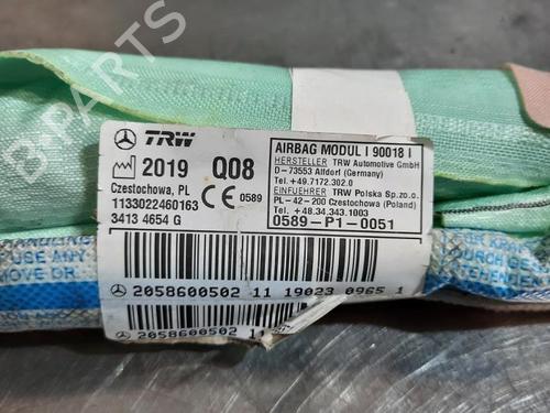 Right curtain airbag MERCEDES-BENZ C-CLASS (W205) C 450 AMG 4-matic (205.064) | BP23642176C12 