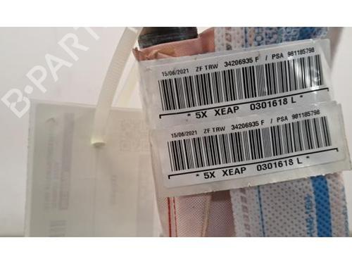 Right curtain airbag CITROËN C3 III (SX) 1.5 BlueHDi 100 (SXYHYP, SXYHTU) | BP30053990C12 