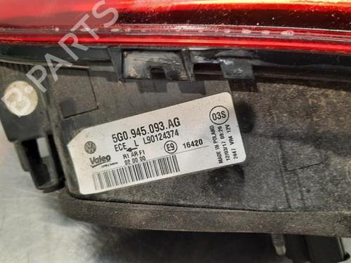 Left taillight VW GOLF VII (5G1, BQ1, BE1, BE2) 1.6 TDI | BP23639583C34 