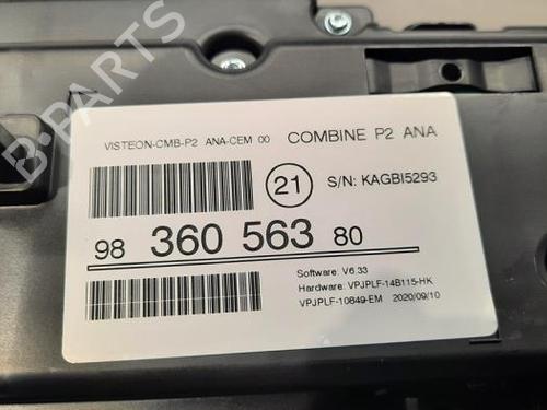 Instrument cluster PEUGEOT 208 II (UB_, UP_, UW_, UJ_) 1.5 BlueHDI 100 | BP23633613C47 