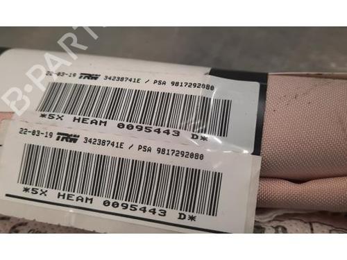 Right curtain airbag CITROËN BERLINGO (ER_, EC_) 1.5 BlueHDi 100 | BP23619620C12 